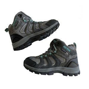Red Head Hiking Boots Youth Gray Blue Size 2M